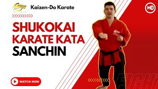 Shukokai Karate Kata  Sanchin [upl. by Emmerich]