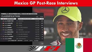 2023 México Grand Prix PostRace Interviews Unveiling Emotions [upl. by Tutto545]