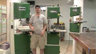 Three Rikon Bandsaws A Comparison [upl. by Melquist]