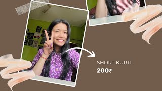 Paltan bazar haul👗 200₹ short kurties Ordinary lifestyle  Dehradun [upl. by Anirtik447]