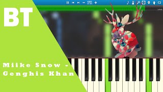 Miike Snow  Genghis Khan Piano Cover  Sheets [upl. by Mellar]