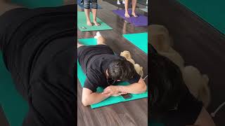 Whan yoga teacher is dog lover b😅 shorts goldenretriever [upl. by Mcnalley]