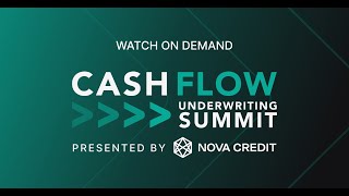 Nova Credit  Cash Flow Underwriting Summit Keynote [upl. by Etoile964]