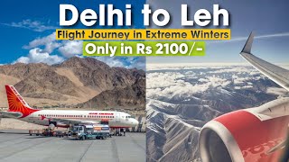 Delhi to Leh Flight Journey  Most Scenic Flight journey of India [upl. by Ellevart128]