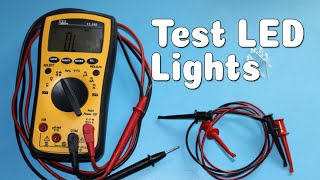 How to Test led Lights on Using a Multimeter [upl. by Gnuh]