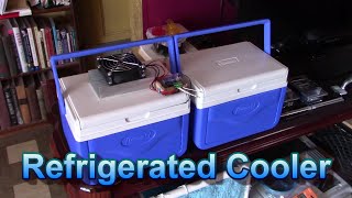 DIY Peltier Fridge Air Cooler wThermostat 12v6a  down to 36F23C  DIY Fridge works in car [upl. by Allit]