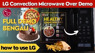 LG Convection Microwave Over Demo⚡in Bengali  How to use LG Microwave Oven MC2146BG Full Details [upl. by Port]