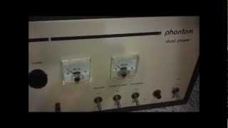 Two late model DampA linear amplifiers Phantom Dual Power amp PDX400 [upl. by Drexler]