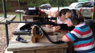 Cam shooting the 44 magnum HampR Handi Rifle [upl. by Portwin]