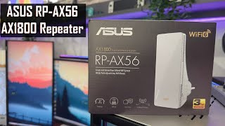 ASUS AX1800 RPAX56 Dual Band WiFi 6 80211ax Repeater amp Range Extender Unboxing [upl. by Zaslow]