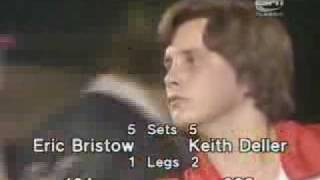 Keith Deller v Eric Bristow  1983 Embassy Darts  Final Leg [upl. by Neyut]