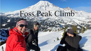 Climbing Foss Peak Tatoosh Range Mt Rainier National Park Jan 22nd 2022 [upl. by Sad]