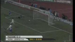 Padova 05 Juventus  Campionato 199596 [upl. by Reffotsirhc485]