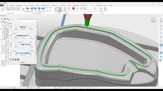 PowerMill 5axis Toolpath 07 I Swarf Finishing I Surface Finishing [upl. by Asecnarf]