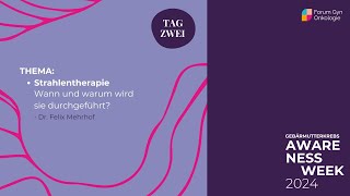 Strahlentherapie Wann und warum wird sie durchgeführt Dr Felix Mehrhof [upl. by Ayahsey645]