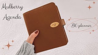 Mulberry Agenda Unboxing and Setup B6 Planner [upl. by Aseel337]