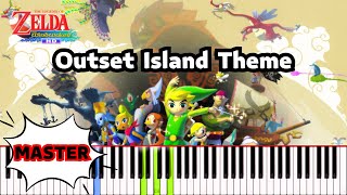 Outset Island Theme  Zelda  The Wind Waker  Piano Tutorial  Synthesia [upl. by Gamal]