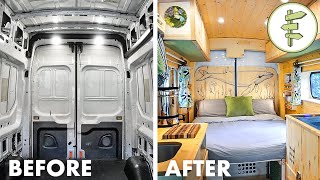 FULL DIY VAN BUILD from Start to Finish  Our Epic Van Life Conversion [upl. by Jourdan]