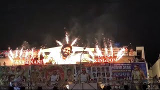 Gabbar Singh Re Release Sandhya 70MM Fans Show Theatre Response [upl. by Nomrej]