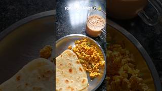 An average Indian comfort breakfast breakfastideas saturday morning shortsvideo cooking [upl. by Aticnemrac]