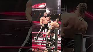 Andrade headbutts Bryan Danielson aewcollision montreal [upl. by Perrie267]