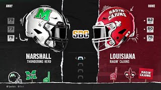 Sun Belt Championship Marshal Vs Louisiana [upl. by Nored]