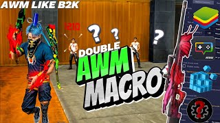 How to use double awm in pc Awm Macro Free Fire Pc  Double Awm macro in pc  awm like B2K [upl. by Eniamaj]