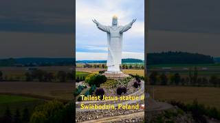 One of the tallest Jesus statues in the world  Świebodzin Poland 🇵🇱  statue of Christ the king [upl. by Tannie]