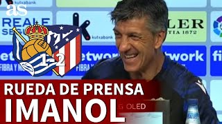 REAL SOCIEDAD 1  ATLÉTICO 2  Rueda de prensa de IMANOL ALGUACIL  Diario AS [upl. by Naitsirc]