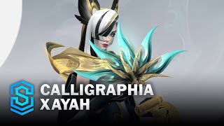 Calligraphia Xayah Wild Rift Skin Spotlight [upl. by Habas654]