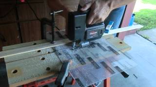 Cutting Lexan with a jigsaw [upl. by Aicnelev]