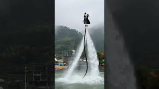 Flyboard montage  water jetpack water world this is to high shorts [upl. by Ecaroh]