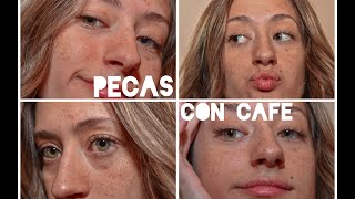 CÓMO HACERSE PECAS CON CAFÉ [upl. by Edy637]