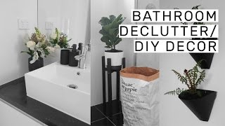 Bathroom Decluttering  DIY Decor  Rachel Aust [upl. by Malka]