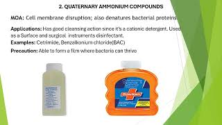 Antiseptics and Disinfectants  Part 2Two [upl. by Baudelaire]