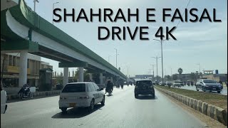 Shahrah e Faisal Karachi Drive 4K [upl. by Halika41]