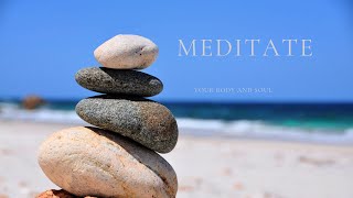 Beautiful Beach with Music for Meditation Stress Relief amp Relaxation [upl. by Ttezil]