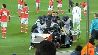 Messis injury vs Benfica View from stands 5122012 [upl. by Carleen]