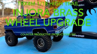 TRX4M 118 Injora Brass wheel and Proline dual stage Foam test [upl. by Breger]