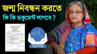 বাচ্চাদের জন্ম নিবন্ধন করতে কি কি লাগে । কত টাকা খরচ হবে বিস্তারিত Birth Certificate Registration [upl. by Dita961]