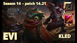 【JPサーバーM1】SHG Evi クレッドKled VS ヨリックYorick TOP  Patch1421 JP Ranked【LoL】 [upl. by Arvie590]