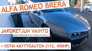 Alfan jakoketjun vaihto ja ostin järkevän käyttöauton V12 450HP [upl. by Thin]