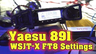 Yaesu FT891  WSJT  FT8 Digital on Raspberry Pi 4 [upl. by Sida]