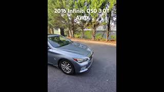 2016 Infiniti Q50 30t AWD Walkaround [upl. by Anerroc369]