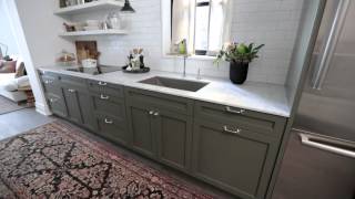 Interior Design — Narrow amp Timeless Rowhouse Kitchen Design Makeover [upl. by Erdnassac]