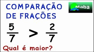 COMPARAÇÃO DE FRAÇÕES  Qual fração é maior [upl. by Ifok]