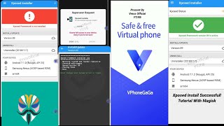 VphoneGaGa  Install Xposed With Magisk Work All Modules Tutorial [upl. by Eaneg]