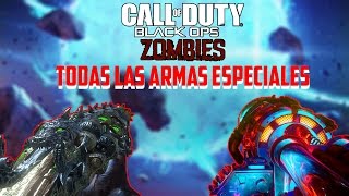 TODAS LAS ARMAS ESPECIALES DE CALL OF DUTY ZOMBIES WaW  BO3 [upl. by Nyrehtac]