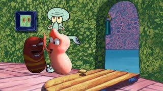 Squidward kicks out oi oi oi red larva ole ole ole yellow larva black larva [upl. by Rabassa]