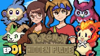 Pokemon Hidden Place Part 1 NEW Completed Fan Game With Fakemon Gameplay Walkthrough [upl. by Auqenehs480]